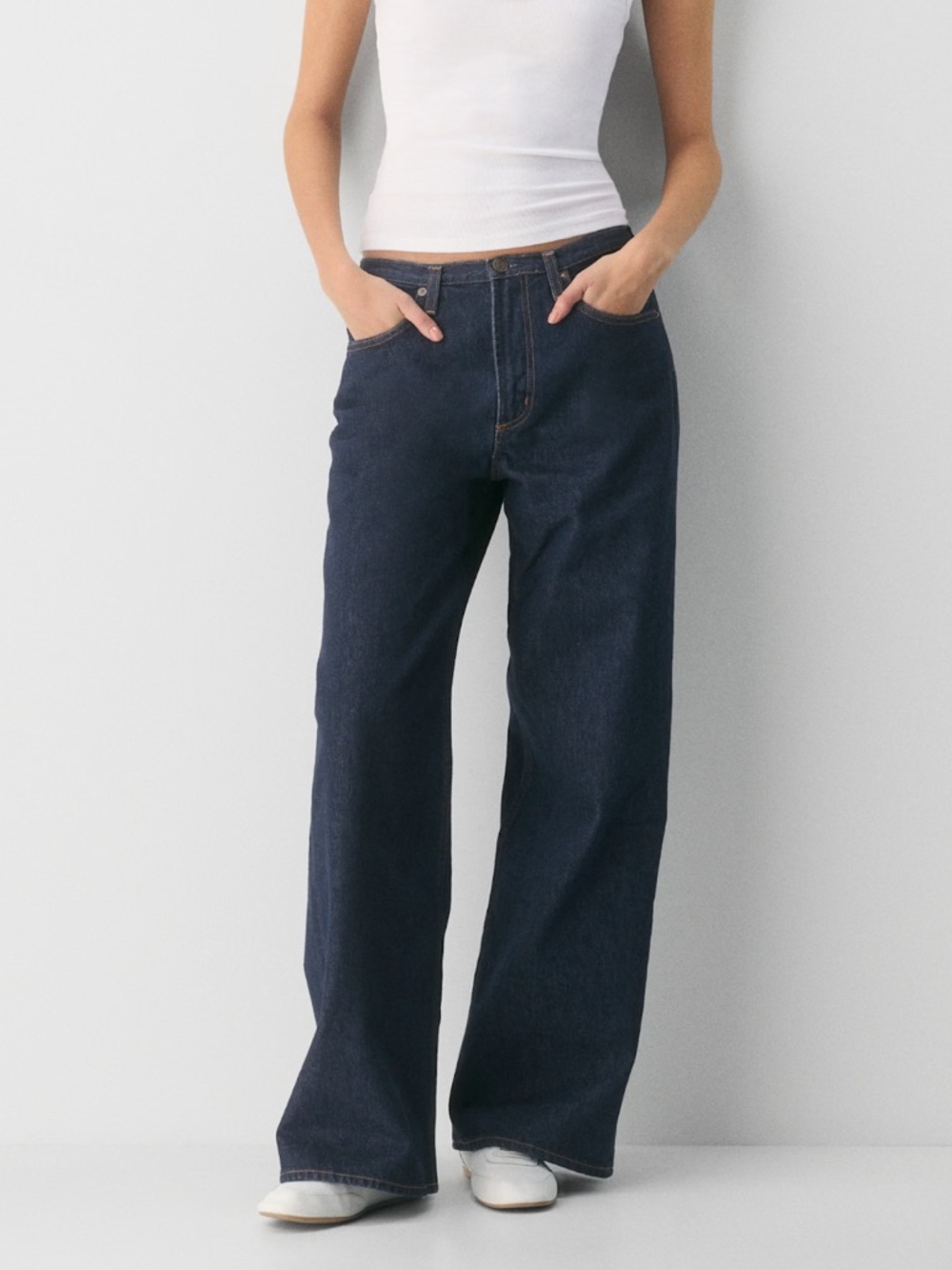 Agolde Keira Wide-Leg Jeans in shade Rinse